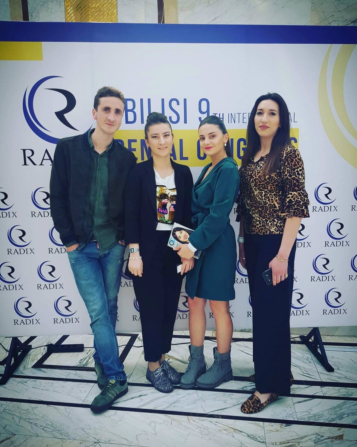 ჯანდაცვის ფაკულტეტის სტუდენტები და აკადემიური პერსონალი RADIX-ის თბილისის მე-9 საერთაშორისო სტომატოლოგიურ კონგრესზე