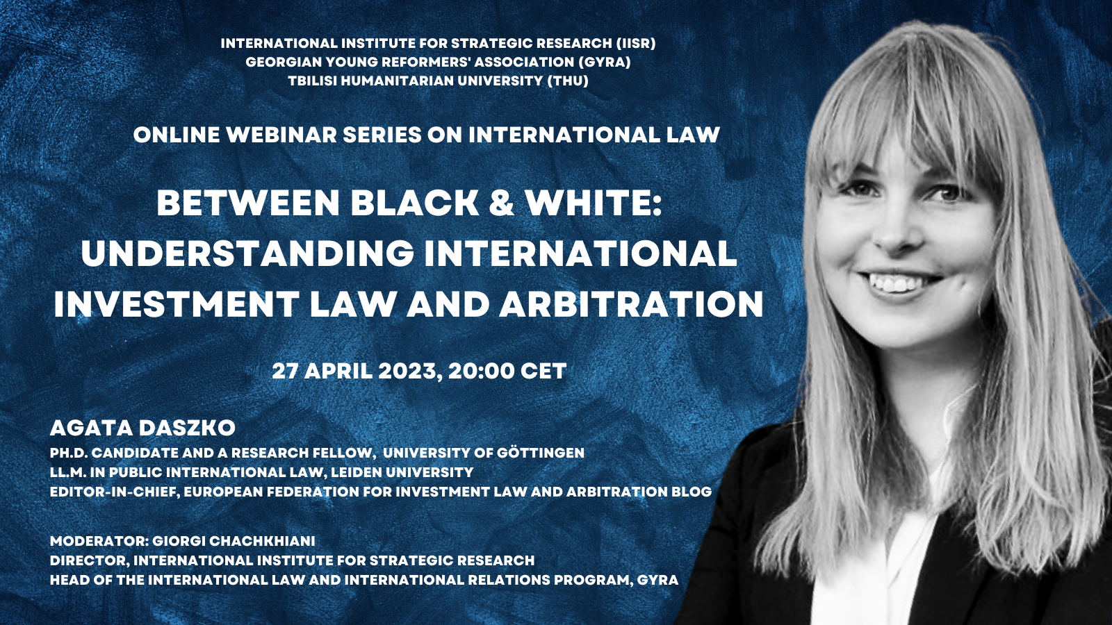 Agata Daszko  Online Webinar  on International Law