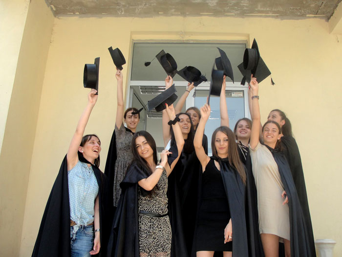 Студенты Тбилисского гуманитарного университета