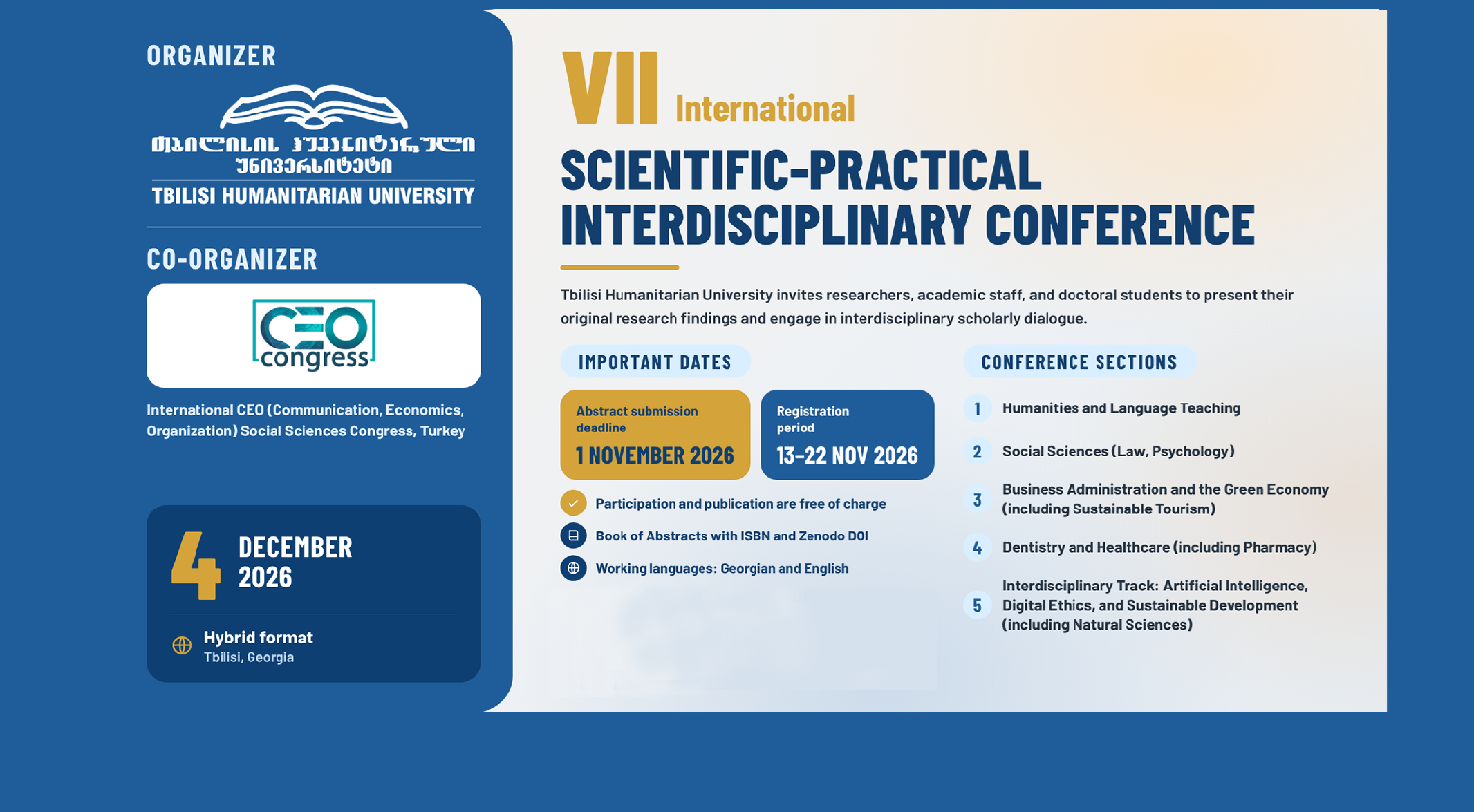 VII International Scientific-Practical Interdisciplinary Conference