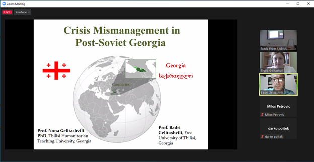 The participation of prof. Nona Gelitashvili at the international conference