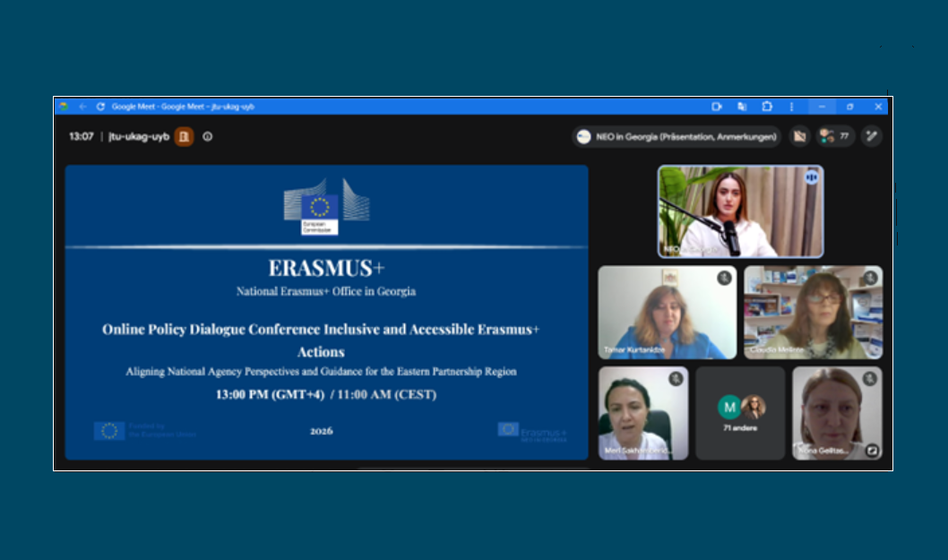 Professor Nona Gelitashvili Participated in an International Online Conference on Inclusion and Accessibility within the Erasmus+ Programme